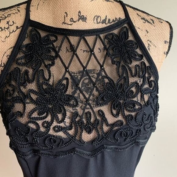 Scott McClintock black maxi dress size 8 sleeveless - Picture 7 of 12